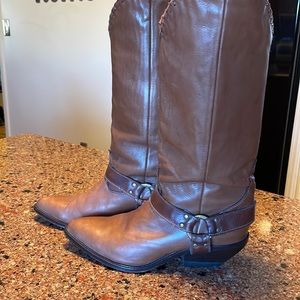 Leather Harness Boots